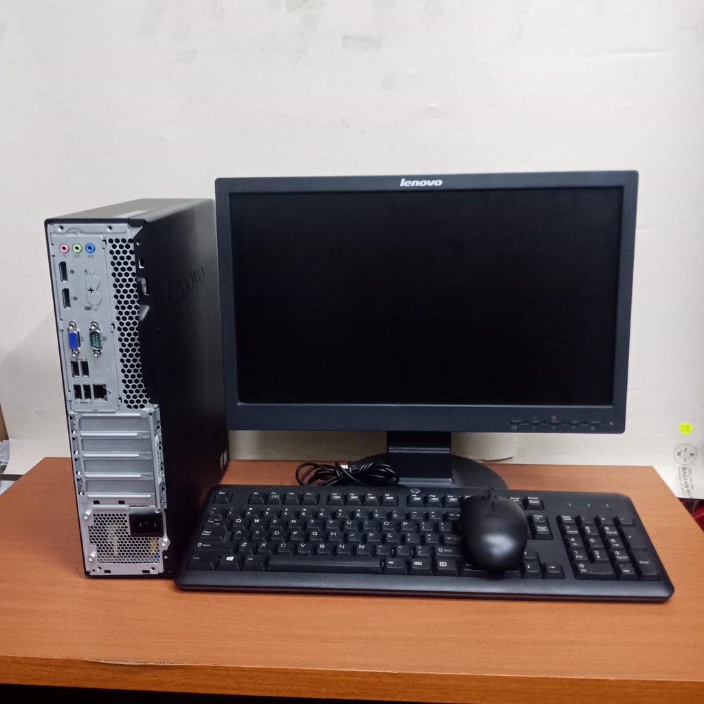 PAKETAN CPU/PCLENOVO SFF  i3/i5/i7 3rd Gen KOMPUTER + Monitor Keyboard - Mouse  - Core i3, LCD 17 INCH