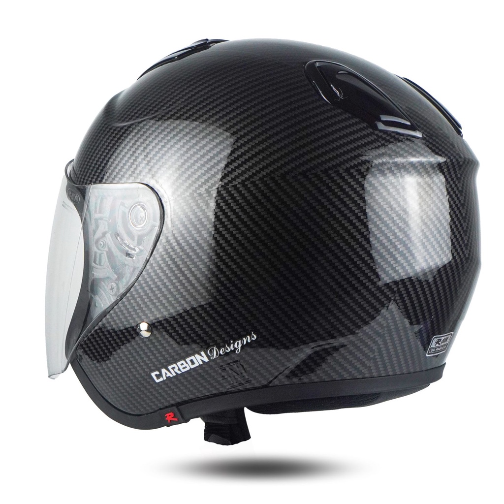 Helm Rsix Half Face Helm Motor Pria SNI Motif Terbaru