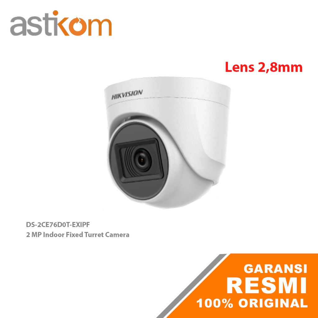 CCTV Analog Camera Hikvision DS-2CE76D0T-EXIPF 2MP 2,8mm