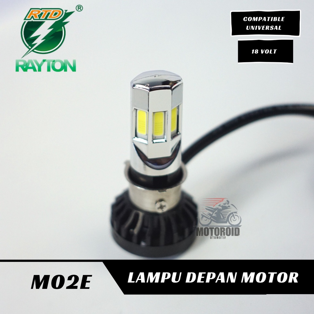 RAYTON Lampu Motor Led M02E 6 Sisi Headlamp 6 Mata Universal Motorcycle AC