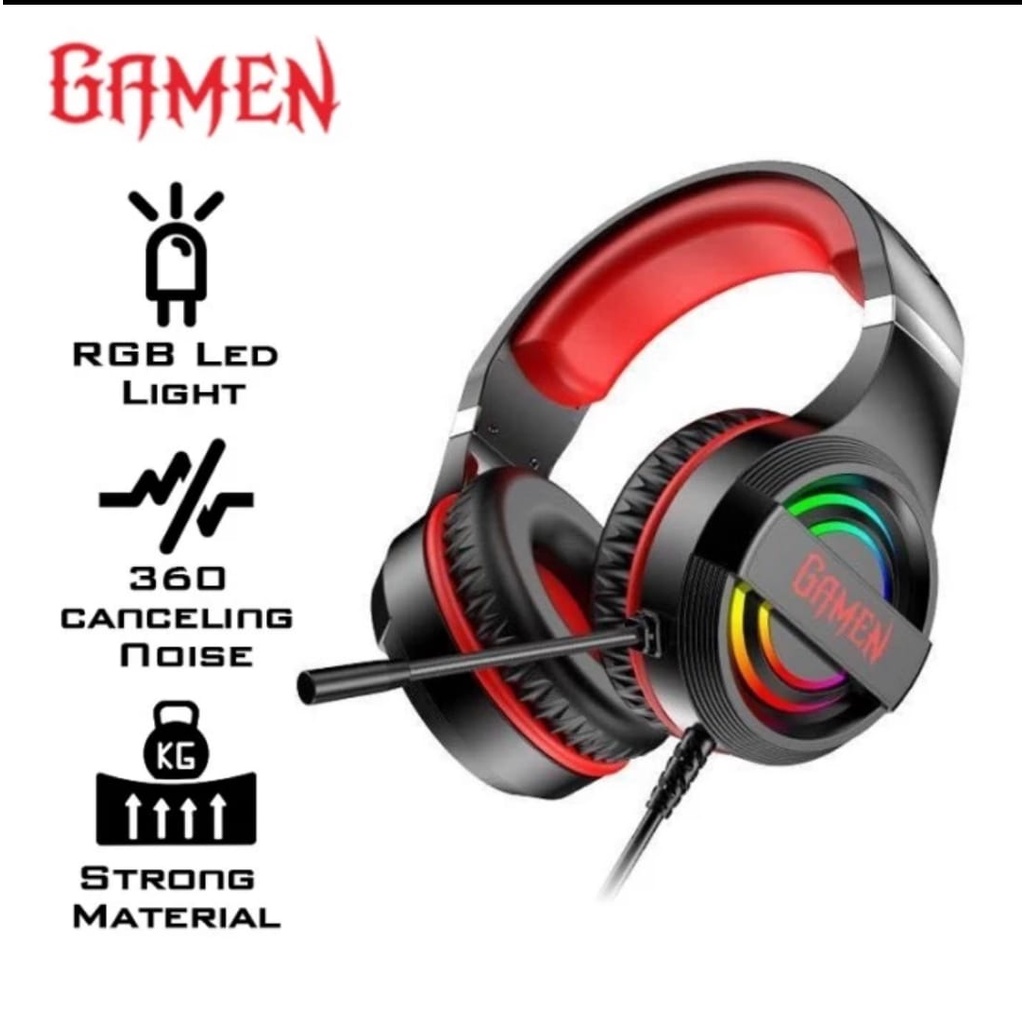 headset Gaming RGB Lighting Effects Anti-Violence GH1100 PRO