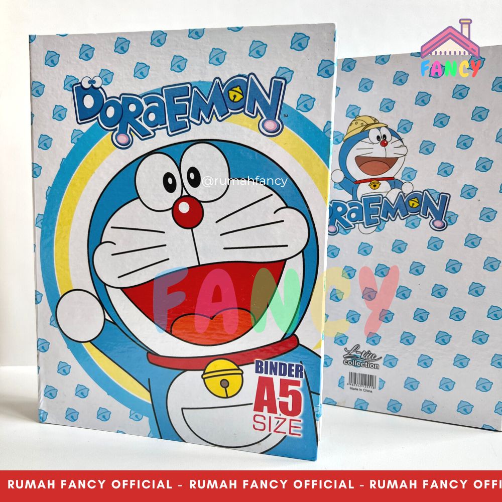 

Map Binder A5 Hard Cover Karakter DORAEMON Series Fancy Bahan Cover Karton Tebal