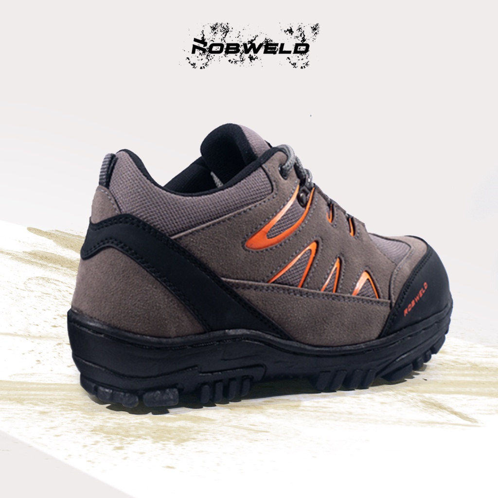 Robweld Sepatu Pria Safety Boots Pendek Low Ujung Besi