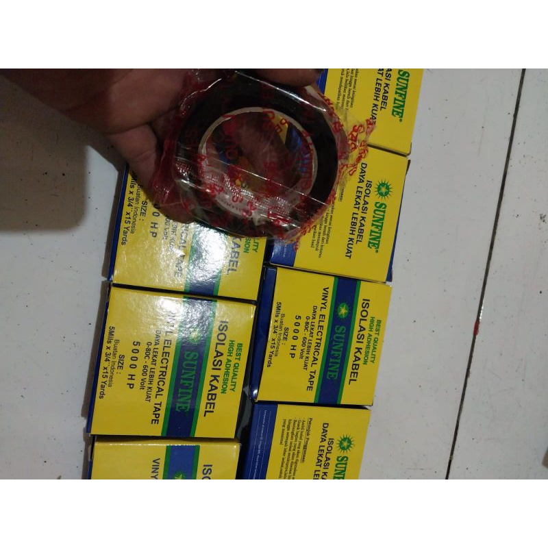 ISOLASI LISTRIK//KABEL WARNA HITAM 15 YARD