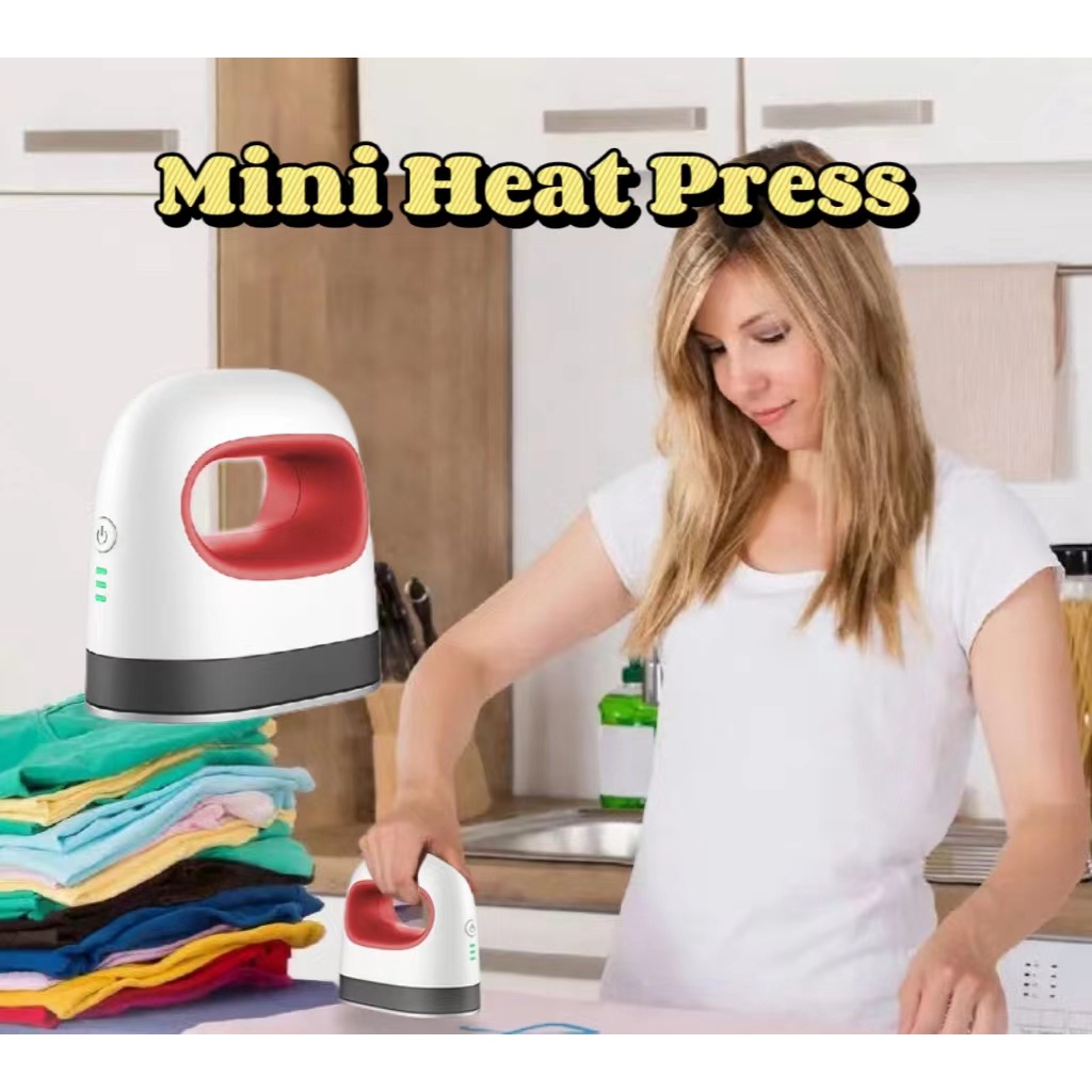 Mini Heat Press Portabel Kaos/Hat/Logo Transfer Panas Easy Press (Bag,Toys,Mask,Pillow,Jacket, Hoodie)