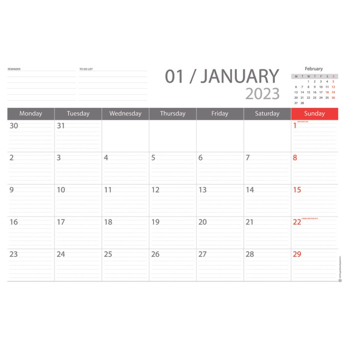

Monthly Planner 2023 / Kalender Bulanan 2023 Star Seller