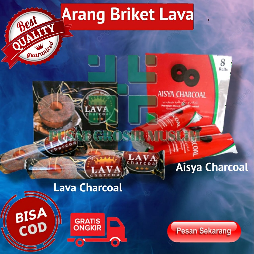 Grosir 8 Roll Arang Briket Lava Magic Arang Magic ARANG SUPER (Briket)