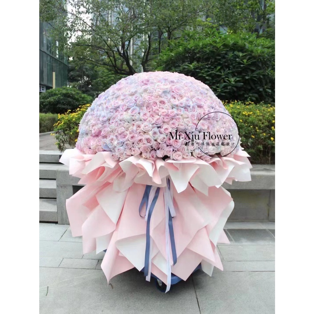 Flower Wrapping / Kertas Bunga / Flower Paper Cellophane PASTEL DOFF / Matte KB6204