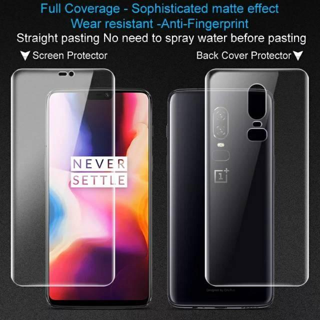Terlaris Ydrogel Oneplus 6 6T 6T Mclaren Screen Protector Depan Belakang Full C