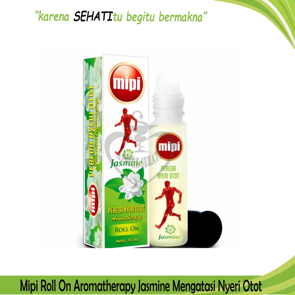 MIPI ROOL ON GREEN TEA 10ML OBAT GOSOK SAKIT KEPALA MASUK ANGIN