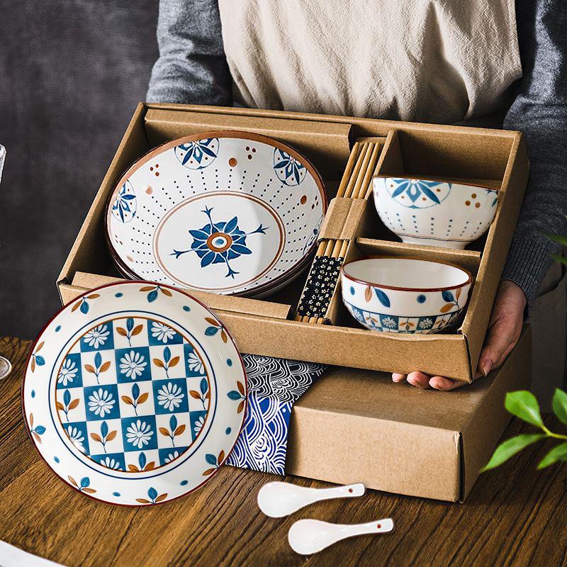 Ceramic Tableware Set Season/ Mangkok Piring Sumpit Sendok/Hampers