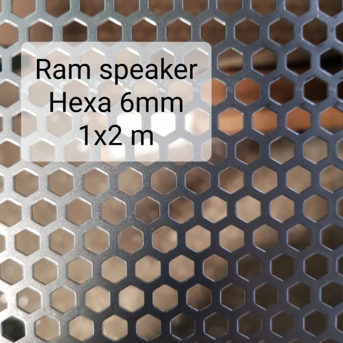 Terlaris Ram Grill Speaker Plat Hexagonal
