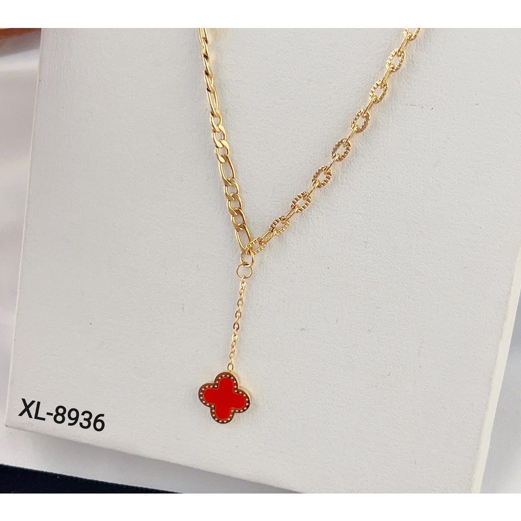 Kalung Titanium Anti Karat Perhiasan Fashion 8936