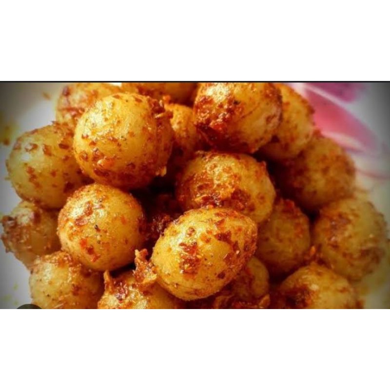 

Cimol Pedas daun jeruk 100gr