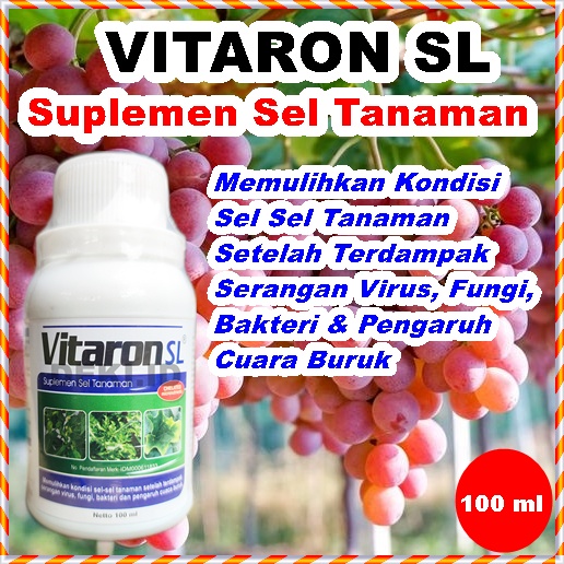 Vitaron SL 100 ml Kemasan Kecil Memperbarui Sel Sel Tanaman Pupuk Cair Nutrisi Buah Bunga Sayur Hias