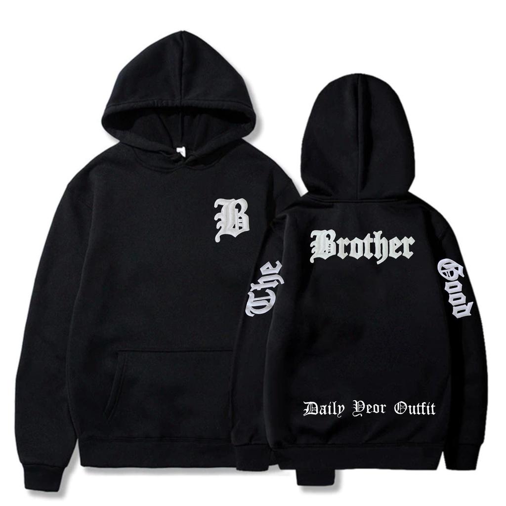 Sweater Hoodie Fleece Jumper Switer Model bordir sherpa Terbaru &amp; Terlaris THE BROTHERGOOD Hoodie Unisex