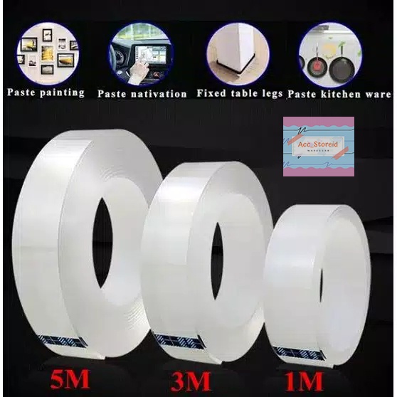 

[ACC] Nano Double Tape / Double Tape / Selotip Isolasi Bening Multifungsi Viral