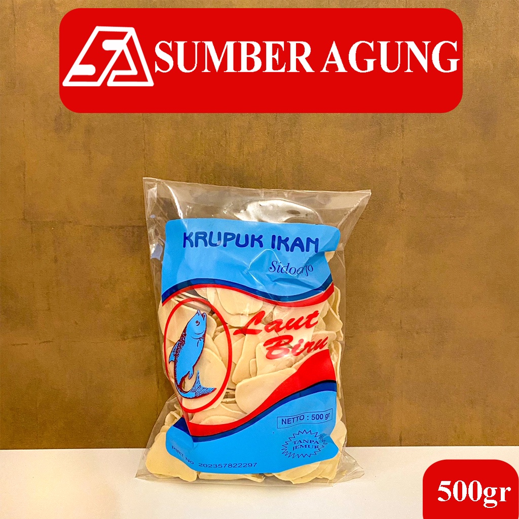 

Krupuk Kerupuk Ikan Cap Laut Biru 500gr