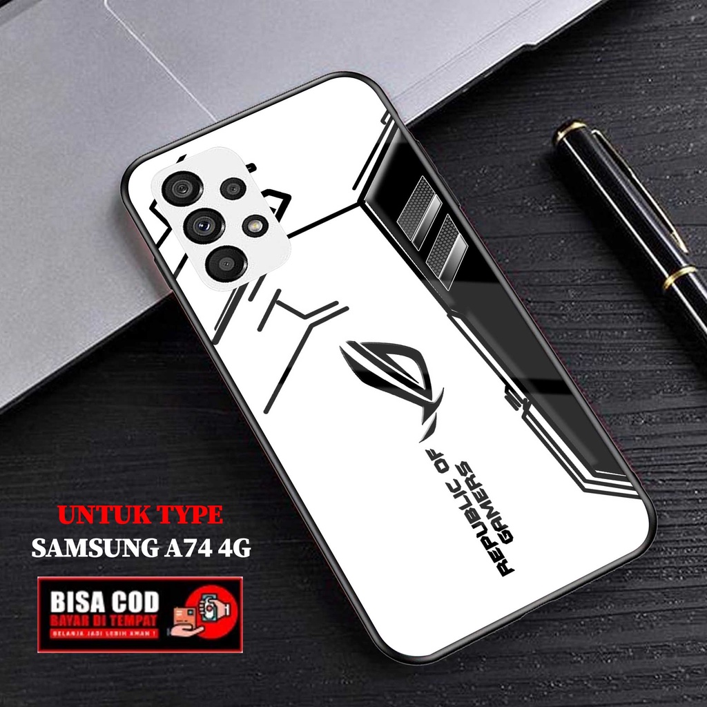 Case Samsung A74 4G - AGM CASE - Fashion Case hp Samsung A74 4G - Casing hp Samsung A74 4G - Silikon