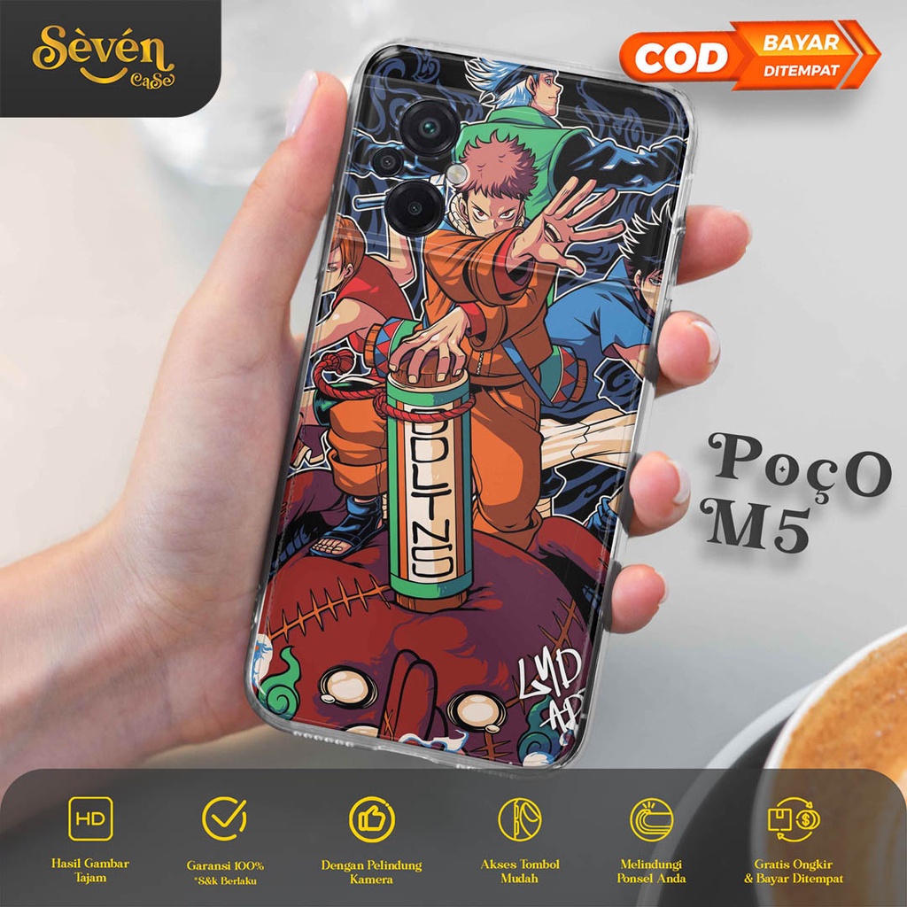 SEVEN Soft Case Poco M5 M5 Pro M5s M3 M3 Pro 5G - Casing Hp Poco M5 M5 Pro M5s M3 M3 Pro 5G - ( Anim