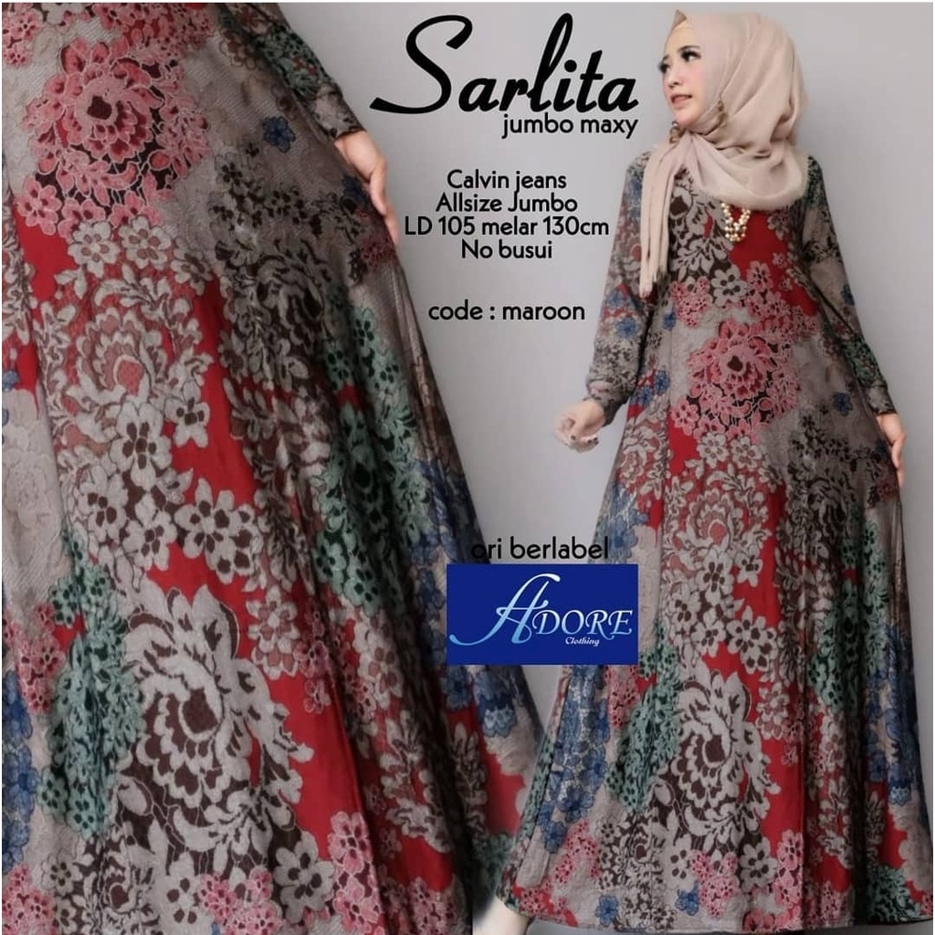 GAMIS BATIK JUMBO XXXL LD 130CM DRESS MUSLIM WANITA BATIK SUPER DRES MUSLIMAH BATIK TERBARU SERAGAMAN BAHAN CALVINS JEANS CAMRY MAXY MERANI MAXY GROSIR HARAG MURAH WARNA MARUN TOSKA HIJAU NAVI BIRU CAMEL MILLO BRICK BATA TOSKA HIAJAU LAVENDER PURPLE