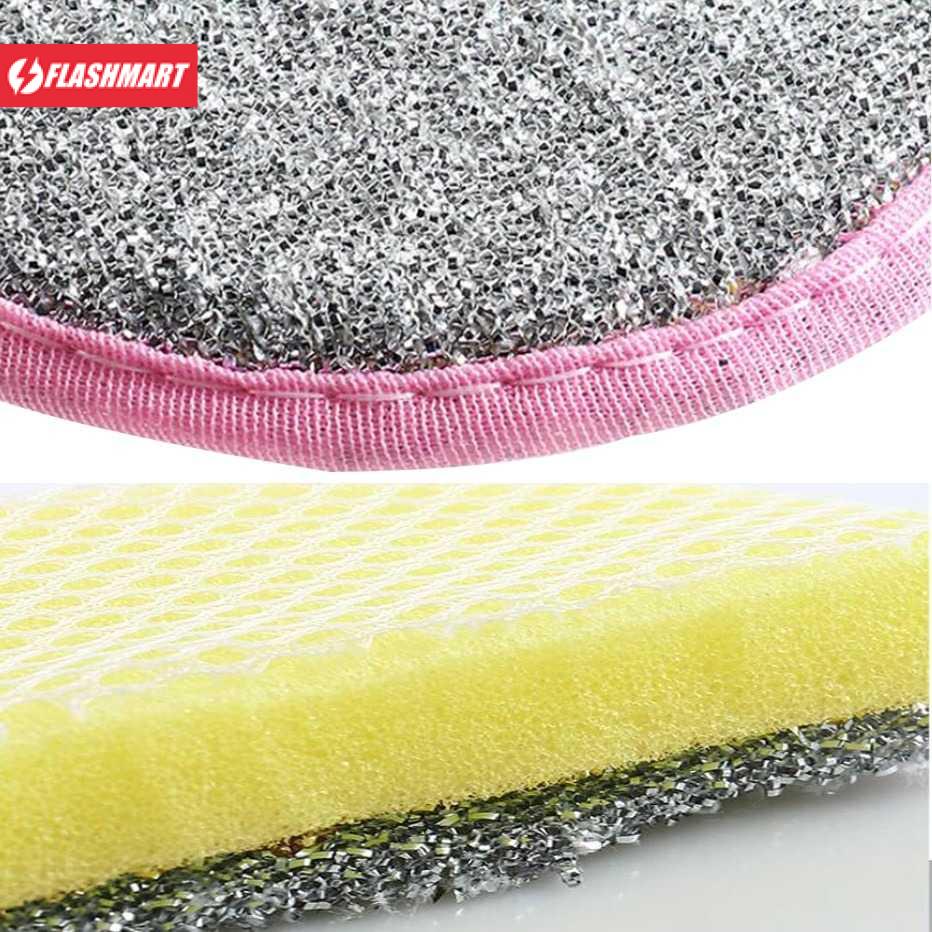 Flashmart Star Spons Cuci Piring Double Sides Cleaning Sponge 3PCS - XY-0186