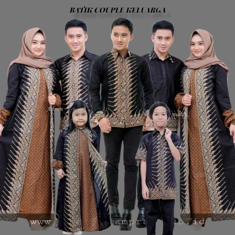 Batik Couple Keluarga Muslim Baju Couple Keluarga 2023 Batik Couple