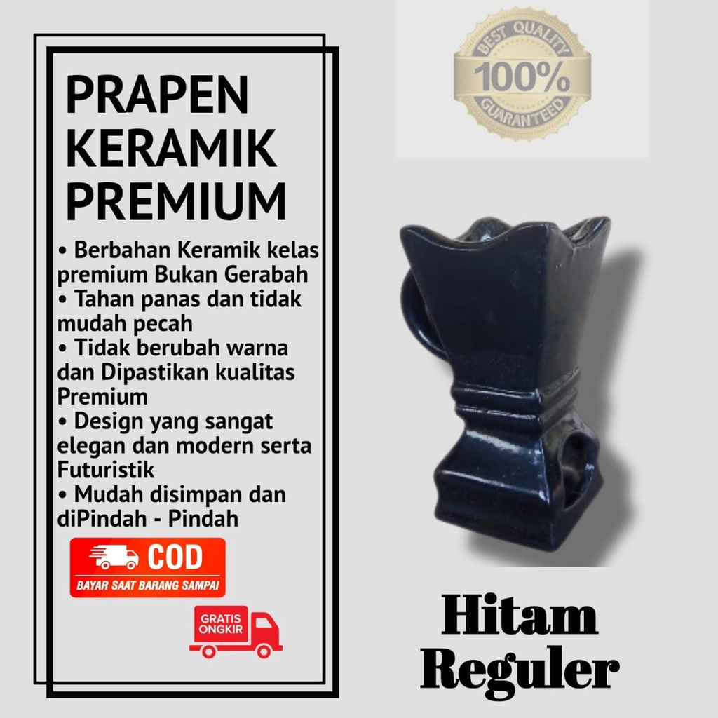 Tempat Bakaran Dupa Kramik Buhur Wadah gaharu Bukhur Prapen Keramik Incense Burner Reguler By MH Keramik