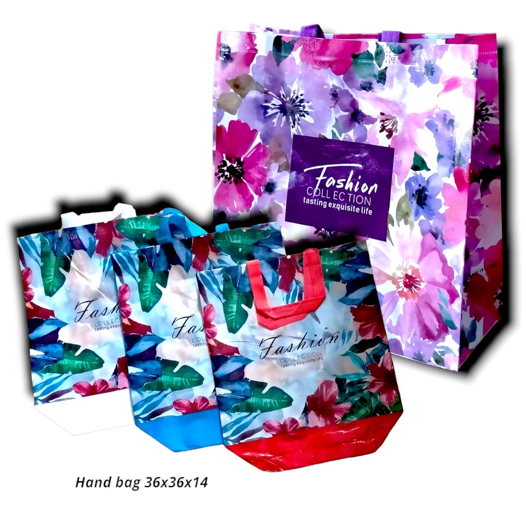 

TAS BELANJA KARUNG HAND BAG LARGE BESAR MOTIF SHOPPING BAG