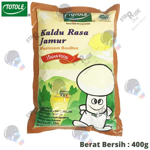 

Penyedap Bumbu Totole Kaldu Rasa Jamur Vegan Food 400 gram gr g