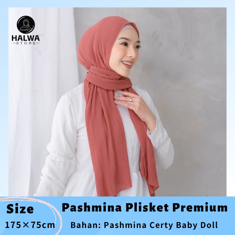 Pashmina Plisket Premium Hijab Plisket Pashmina Premium Pashmina Plisket Premium Ceruty Jilbab Plisk