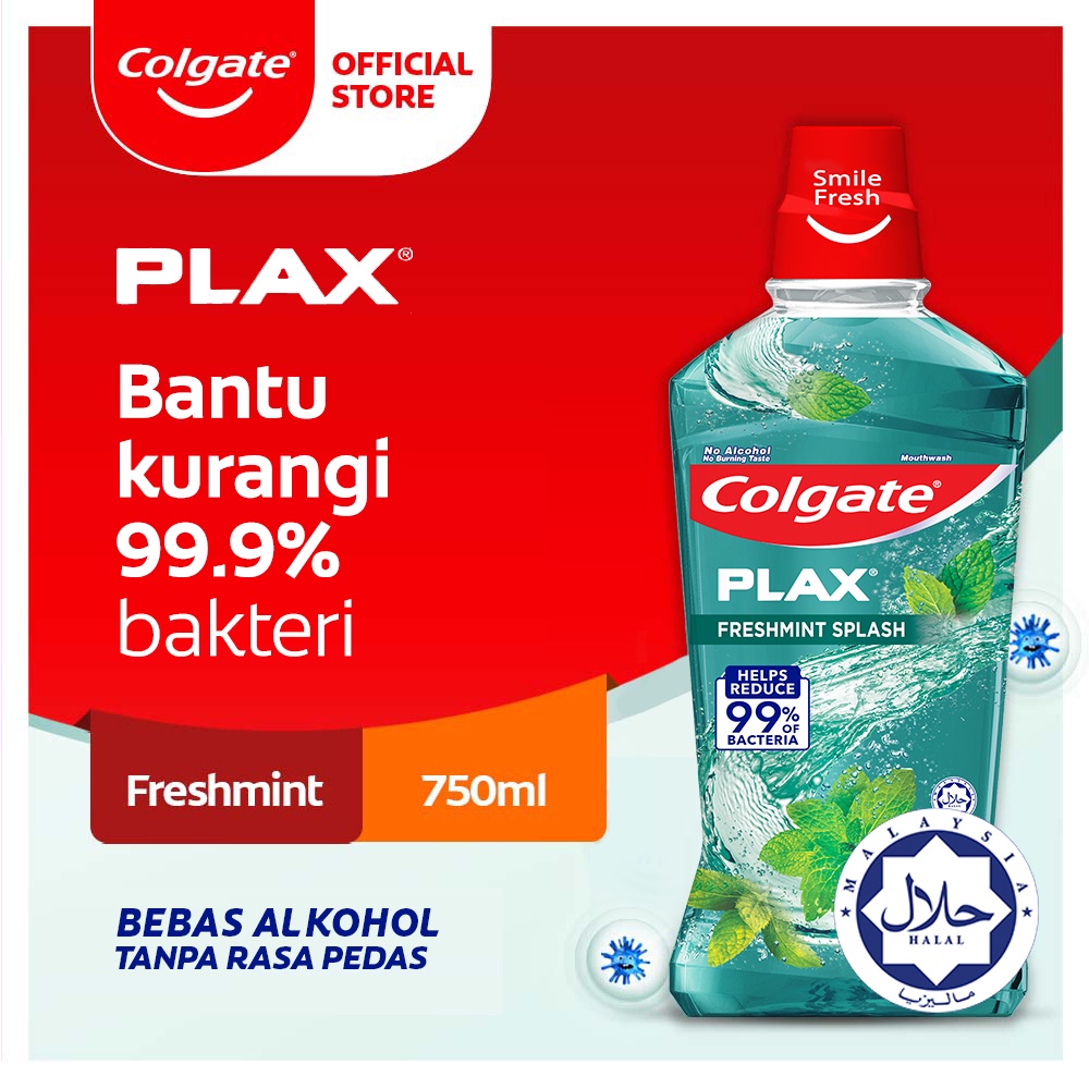 Foto Colgate Plax Mouthwash Freshmint 750ml - Obat Kumur