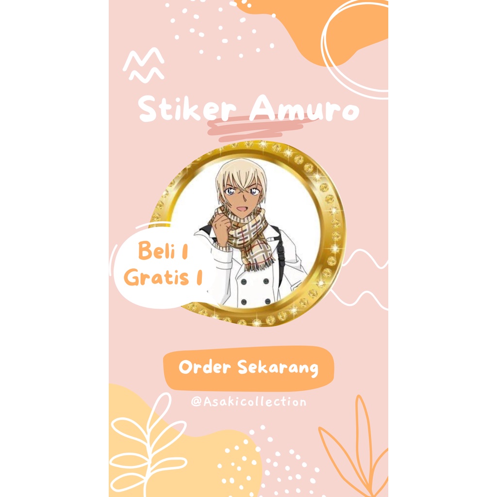 

Stiker Detective Conan (Amuro Tooru)