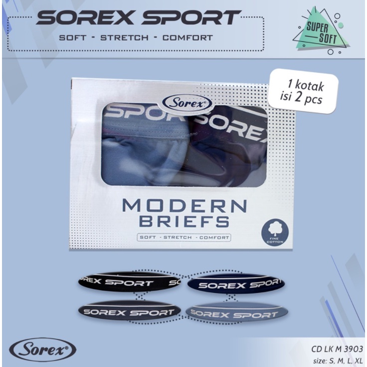 [ISI 1] CD Pria SOREX 3903 / Boxer Cowok CD Cowok SOREX - sckmenwear GROSIR