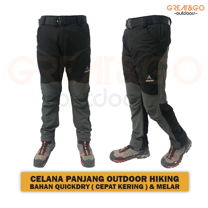 Celana Gunung Pria Wanita Outdoor Celana Hiking Quickdry Slimfit Aimpro