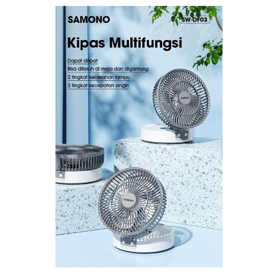 Kipas Angin Samono SW-DF03 Portable Desk Fan
