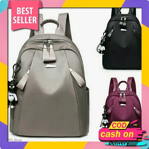Miniso Backpack Scalloped With Flap Tas Ransel Wanita Tas Ransel Wanita Import Batam Branded Ransel 