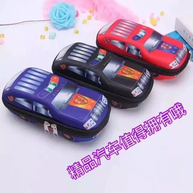 

Kotak pensil smiggle look alike CAR timbul 6D