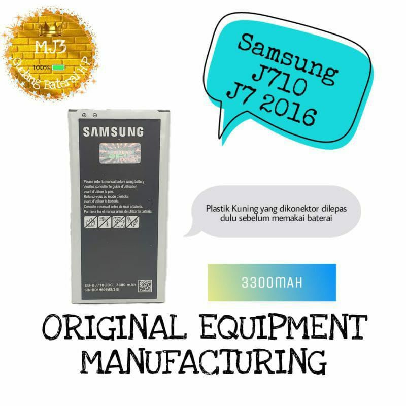 BATERAI SAMSUNG J710 /J7 2016 ORIGINAL BATTERY SAMSUNG J7 2016