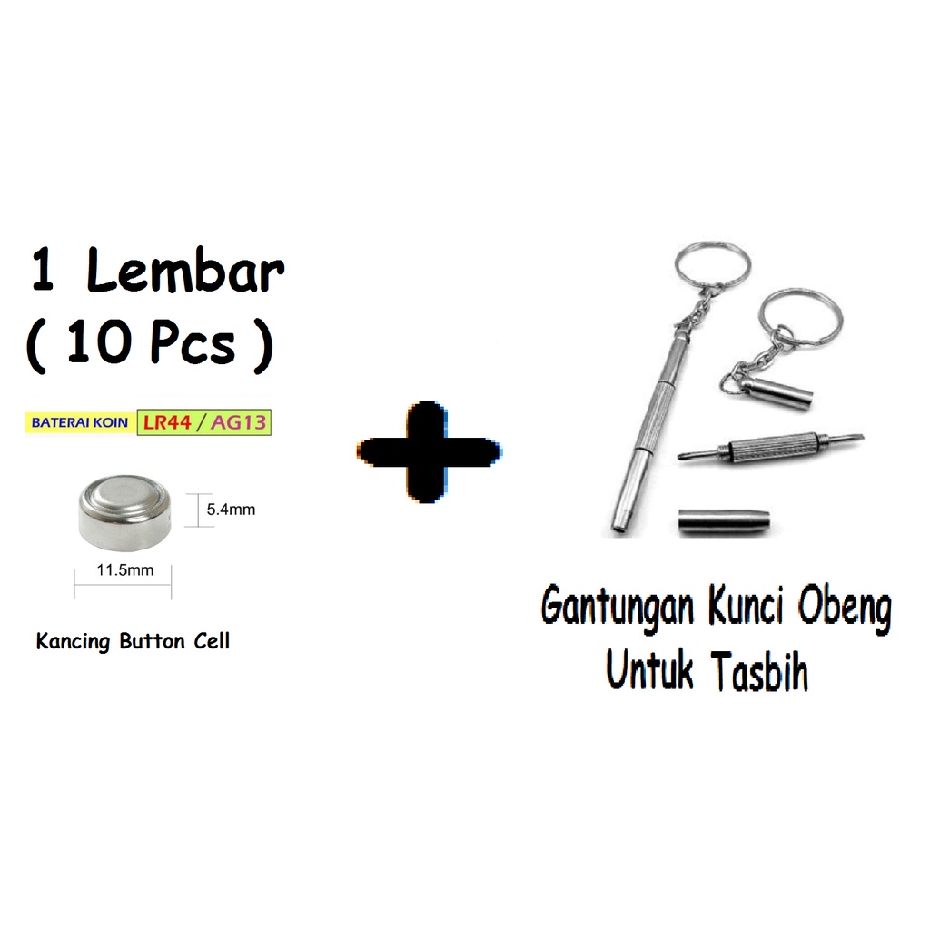 Baterai Battery Batre Batere LR44 SR44 AG13 jam tangan kancing button - Padasamah