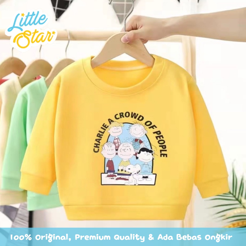 Sweater Lengan Panjang Anak Bayi Balita 1-3 Tahun Motif Sablon Premium