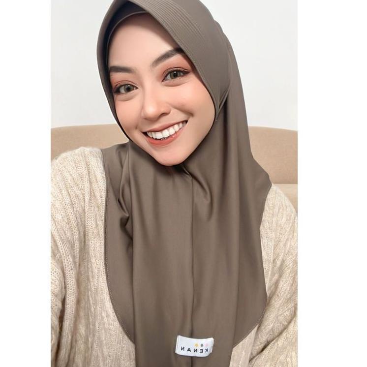 ❤[PROMO ⚡ALE]❤ Dzevada bergo hamidah kenan size M // hijab kenan // bergo hamidah // bergo sport // 