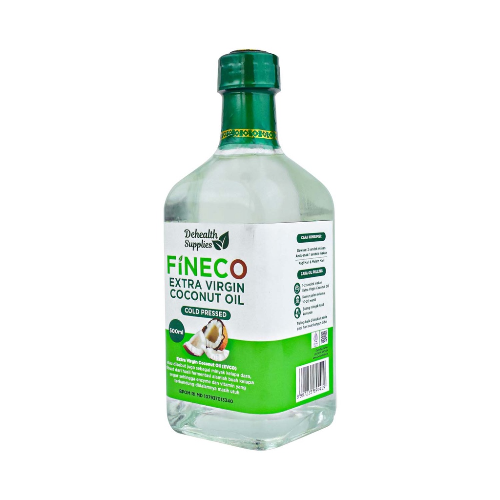 Dehealth Supplies Fineco Extra Virgin Coconut Oil 500 Ml