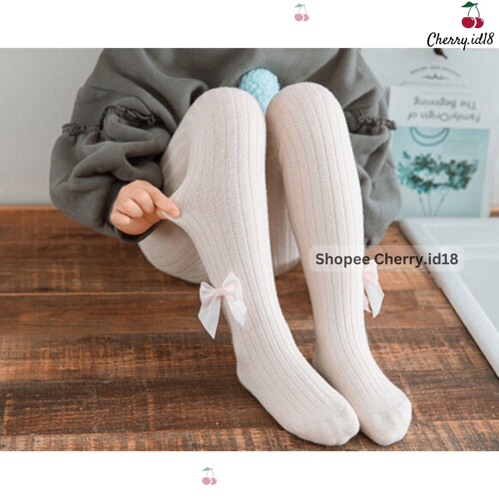 Cherry COD Legging Anak Perempuan Import / Kaos Kaki Anak Panjang Import / Kaos Kaki Legging Anak ST01