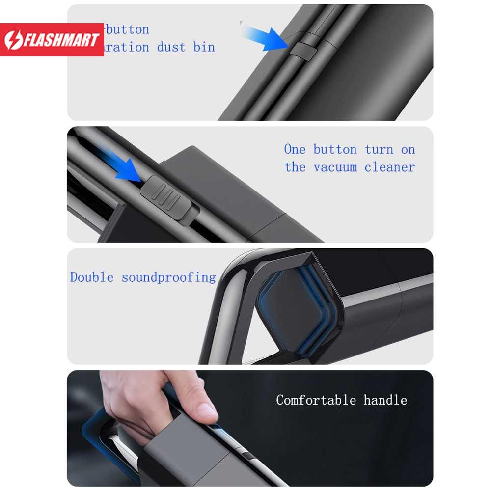 Flashmart Handheld Vacuum Cleaner Penyedot Debu Mobil 12V 120W - AKS-8001
