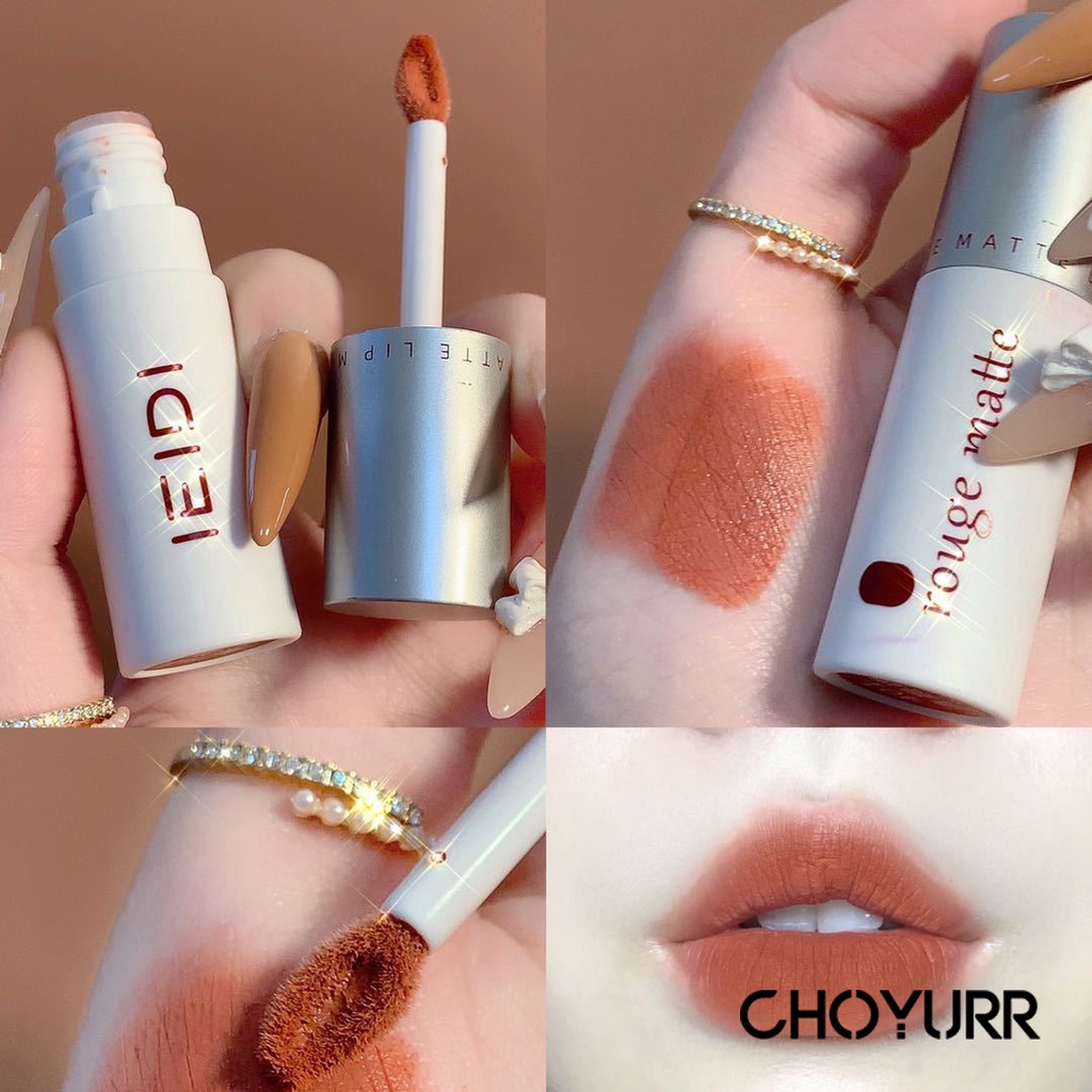 【COD】Lip Mud Waterproof Long Lasting Lipstick Matte Velvet Soft Mist Lip Tint Lip Cream Korean Makeup Original Import-CH