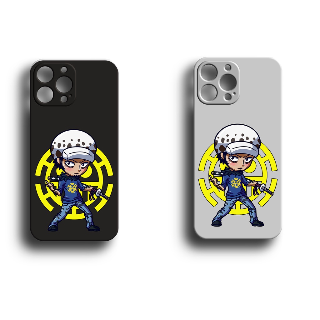 PC Case One Piece Ace Trafalgar Law Square Edge TPU Softcase Compatible With POCO X3 M3 M4 PRO M5s