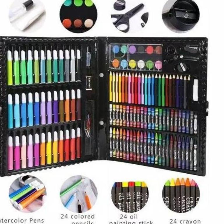 

[ART. 47] Alat Tulis Set Crayon Colouring / Art Set 150 Pcs / MKrayon Mewarnai anak 150 Pcs