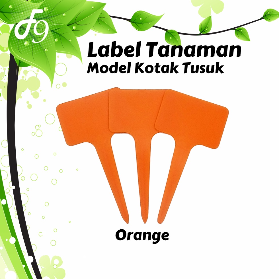 Label Tanaman Plant Label Tag, Model T tusuk 5 x 10 cm Tebal