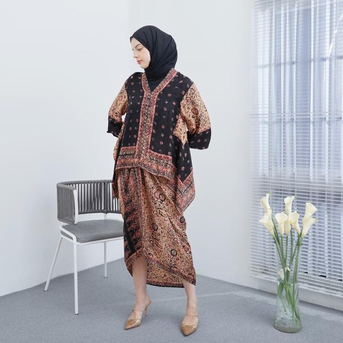 PROMO Nayara Batik Outer Kaftan set Slavina / Baju pesta